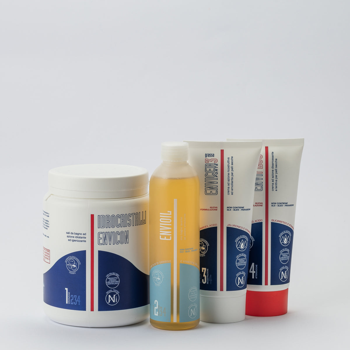 Sali da Bagno, Olio Detergente e Creme Grasse per Pelle Atopica