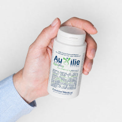 Integratore Immunomodulante Auxilie® BpcPro  60 Compresse Deglutibili – dettaglio compresse