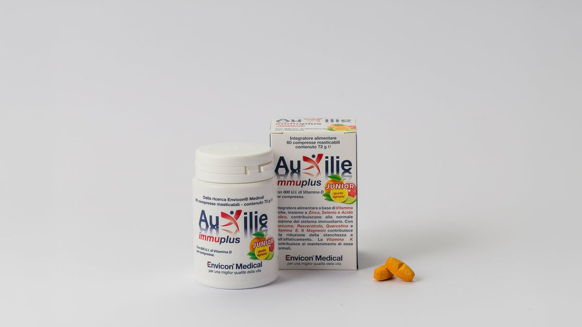 Integratore Auxilie® Immuplus Junior 60 Compresse Masticabili Agrumi - secondary preview 2