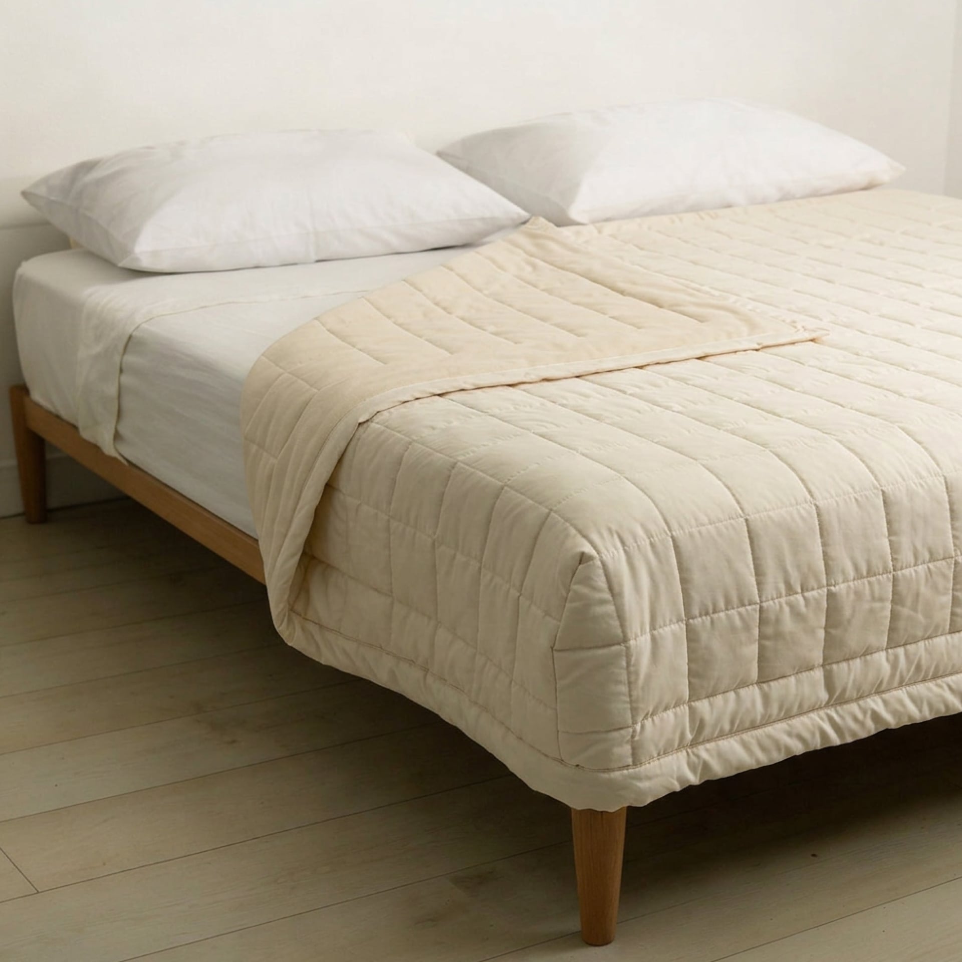 Coperta in Pile Antiacaro Acarbuster® - Tessuto avorio + Pile avorio