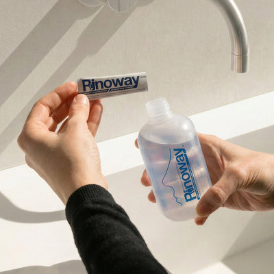 Doccia per Lavaggio Nasale Rinoway® con 15 Bustine di Sali Isotonici – primo piano