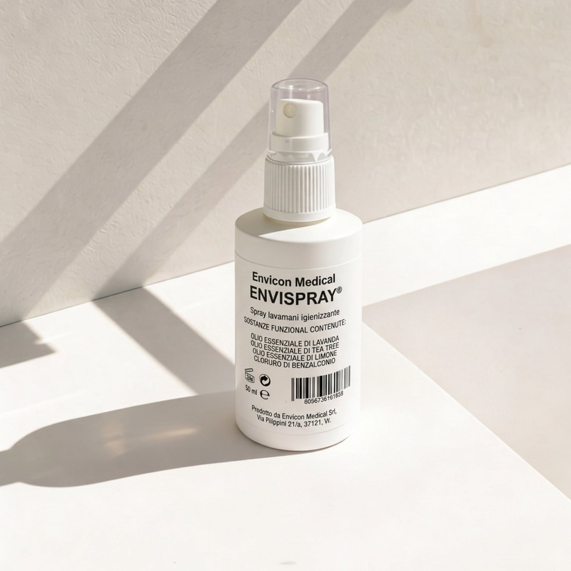 Spray igienizzante mani Envispray® 50 ml – ambientazione lifestyle