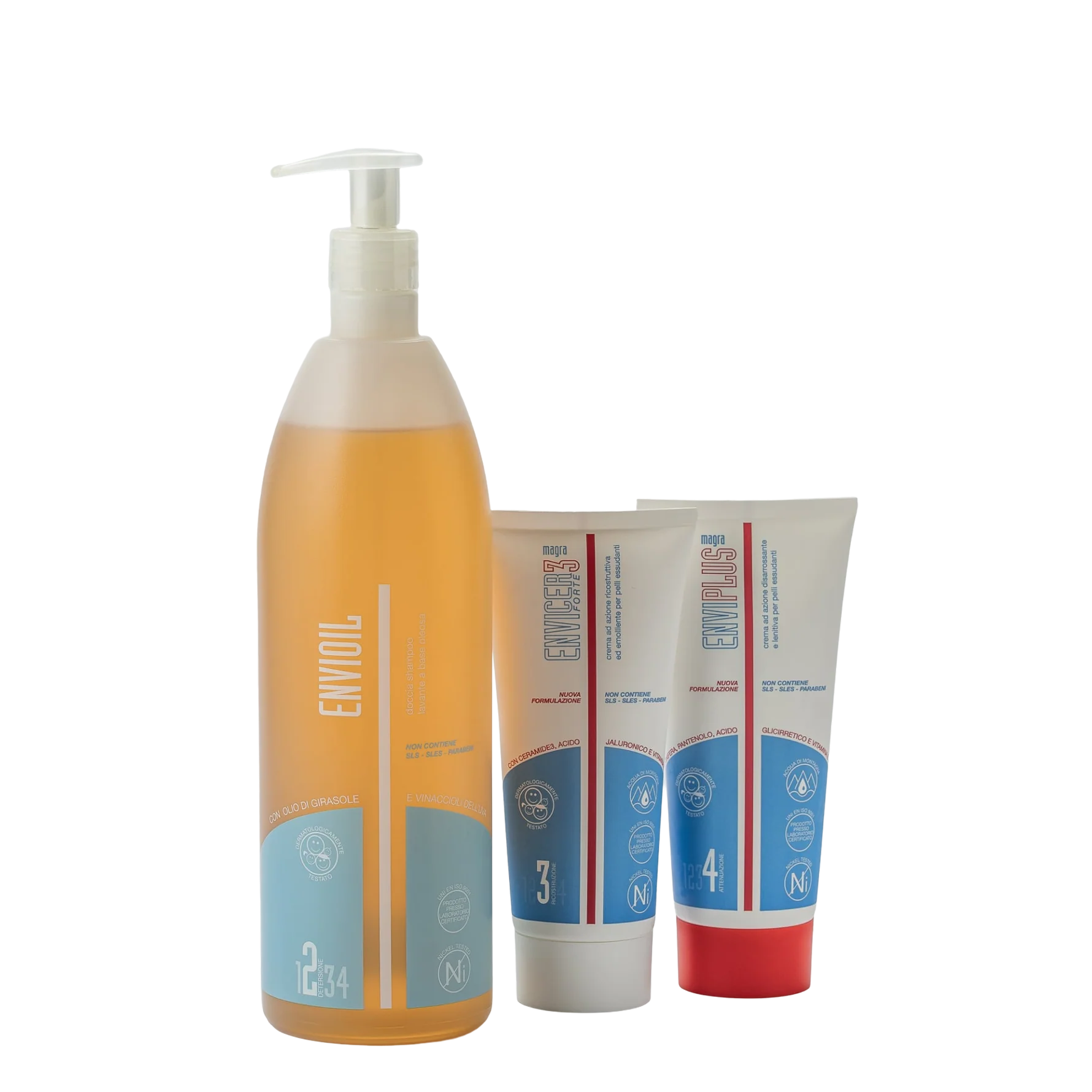 Nuovo set: Olio Detergente e Creme Magre per Pelle Atopica