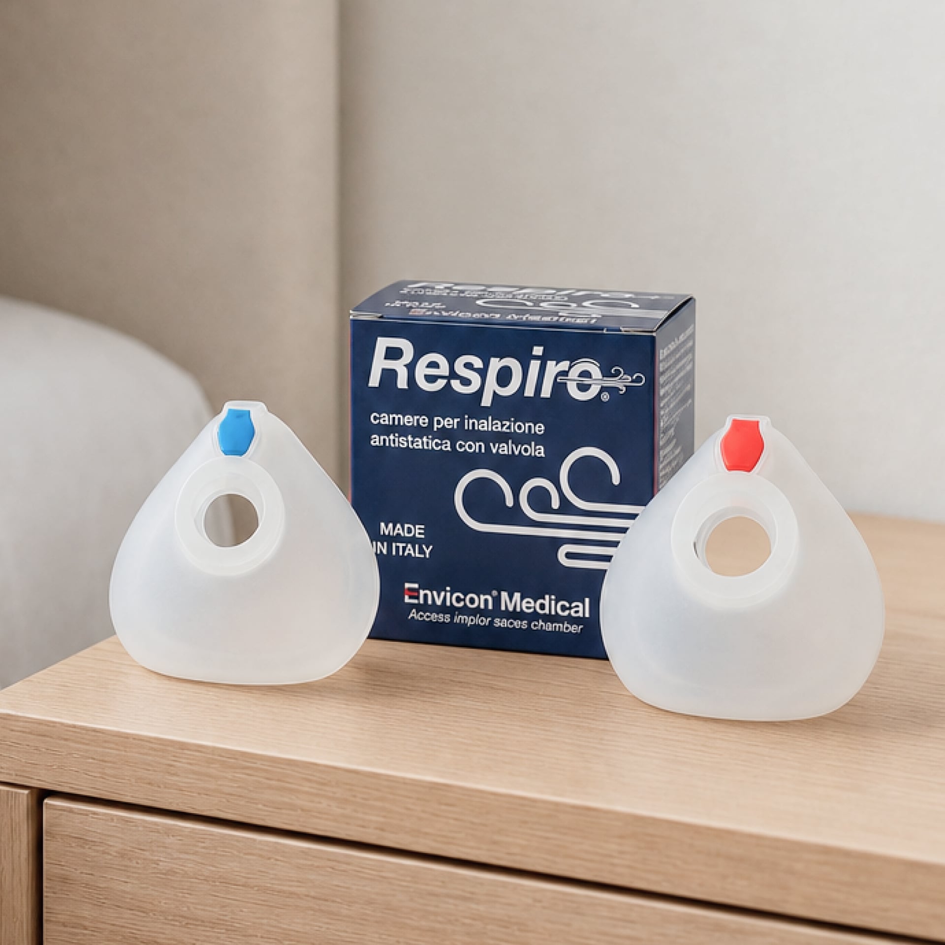 Mascherine di Ricambio per Distanziatore per Aereosol  Respiro® – in uso
