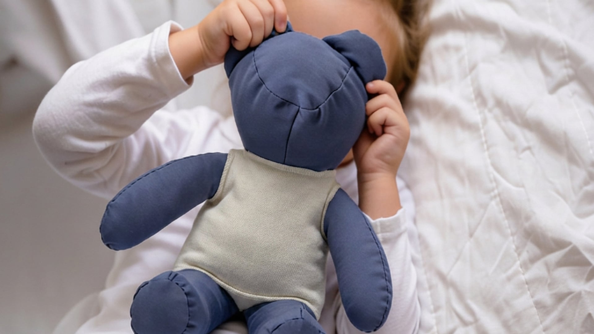 Peluche in Tessuto Antiacaro Envibear® - Indaco (lifestyle 2)
