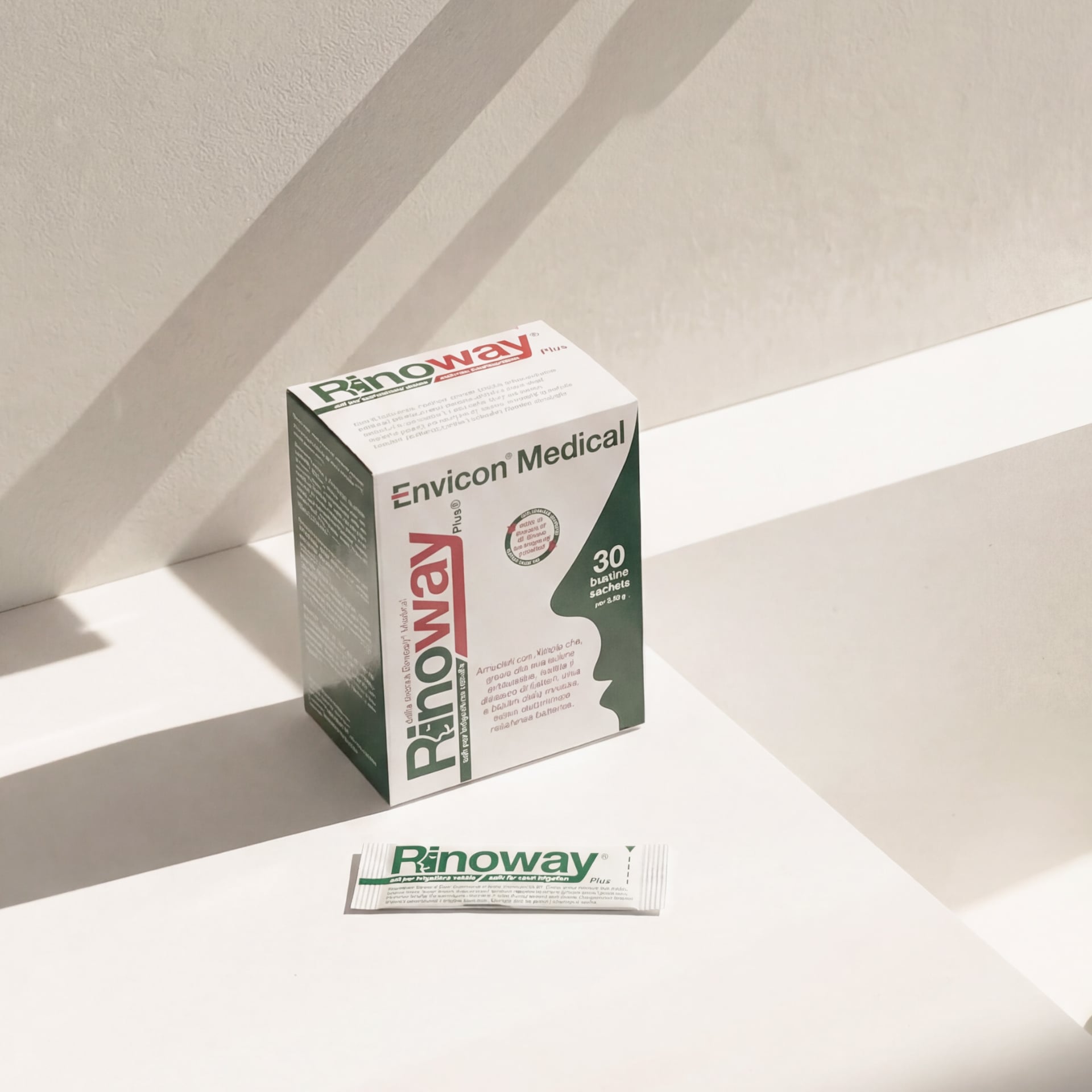 Sali Isotonici con Xilitolo per Doccia Nasale Rinoway® – flacone in uso