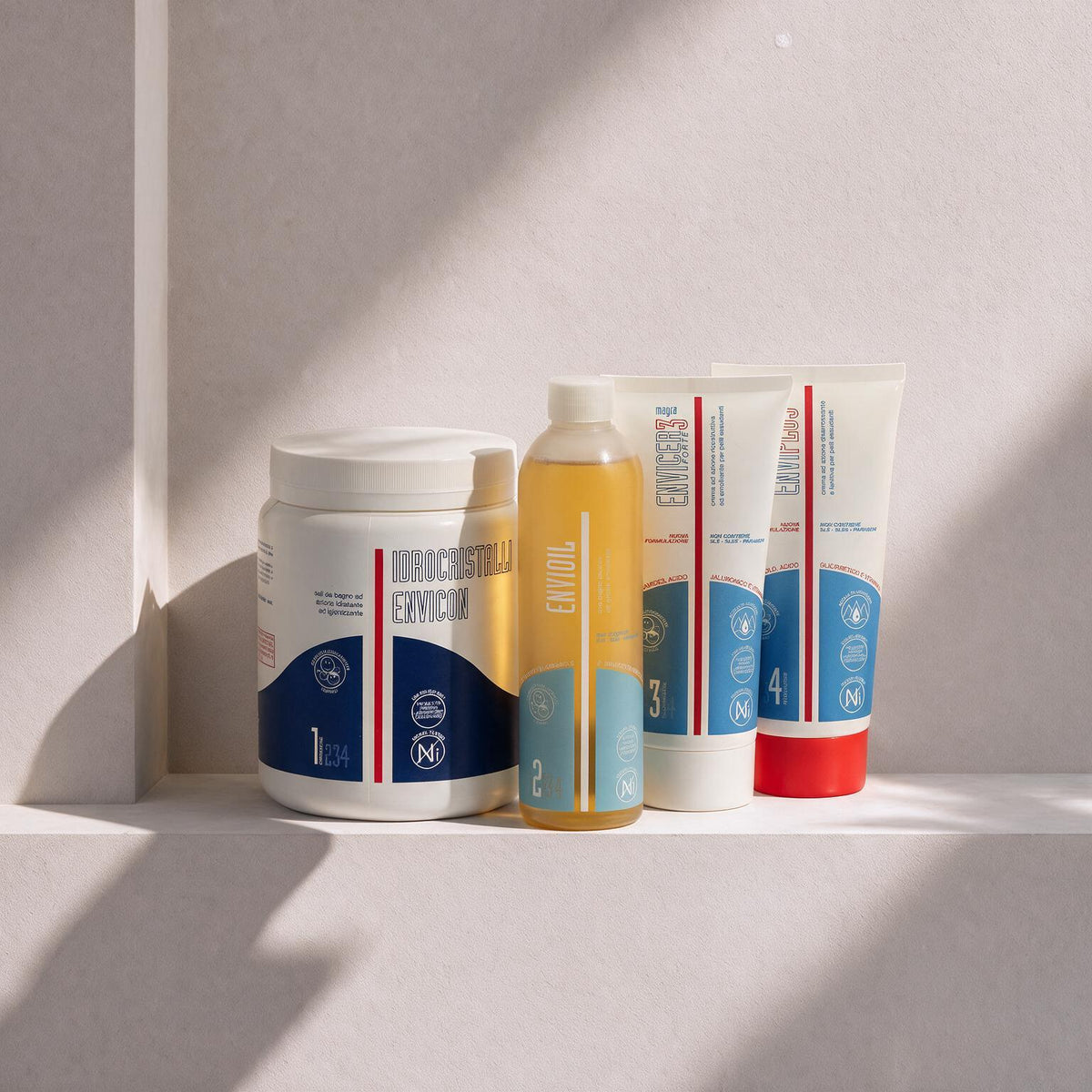 Sali da Bagno, Olio Detergente e Creme Magre per Pelle Atopica