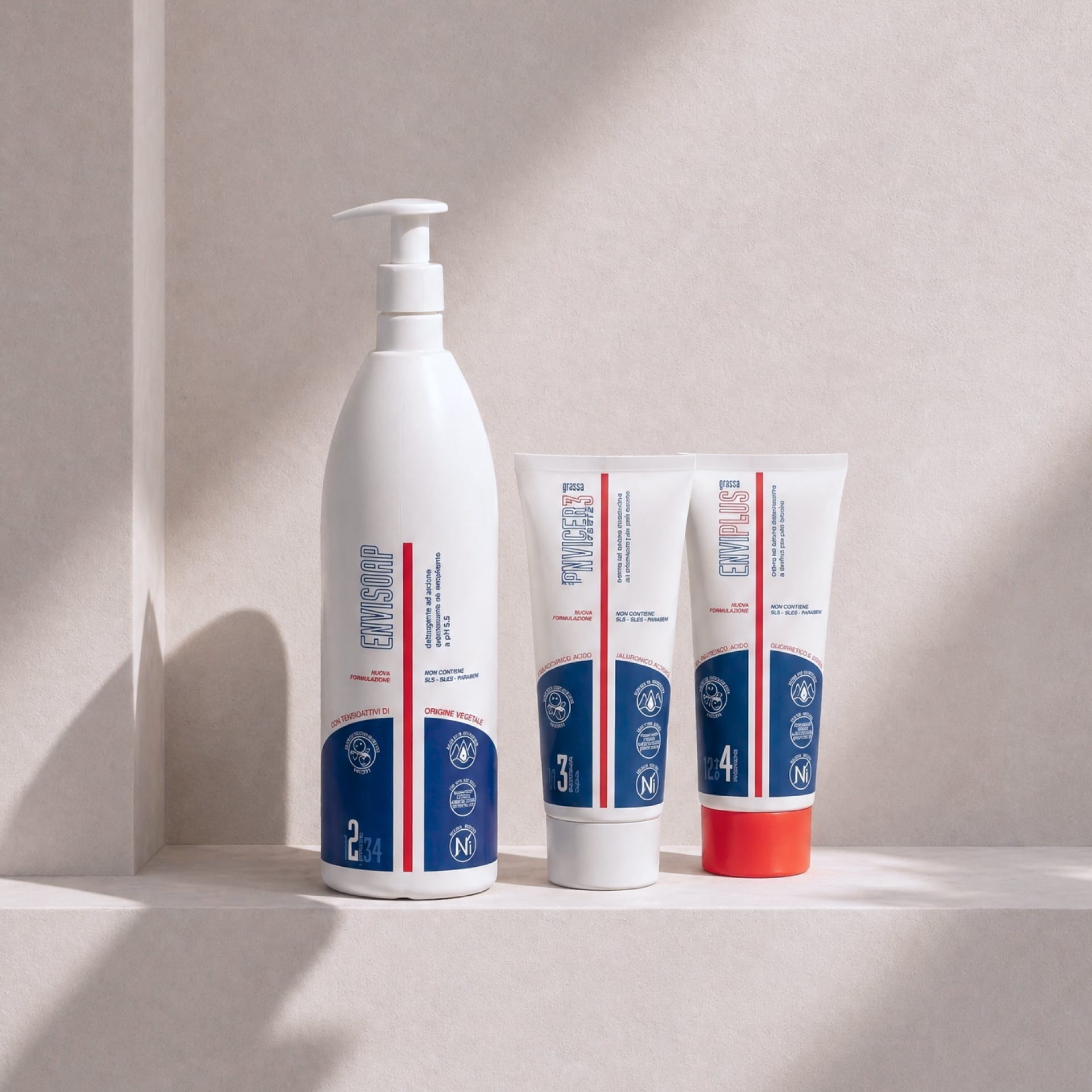 Nuovo set: Detergente e Creme Grasse per Pelle Atopica – flacone in uso