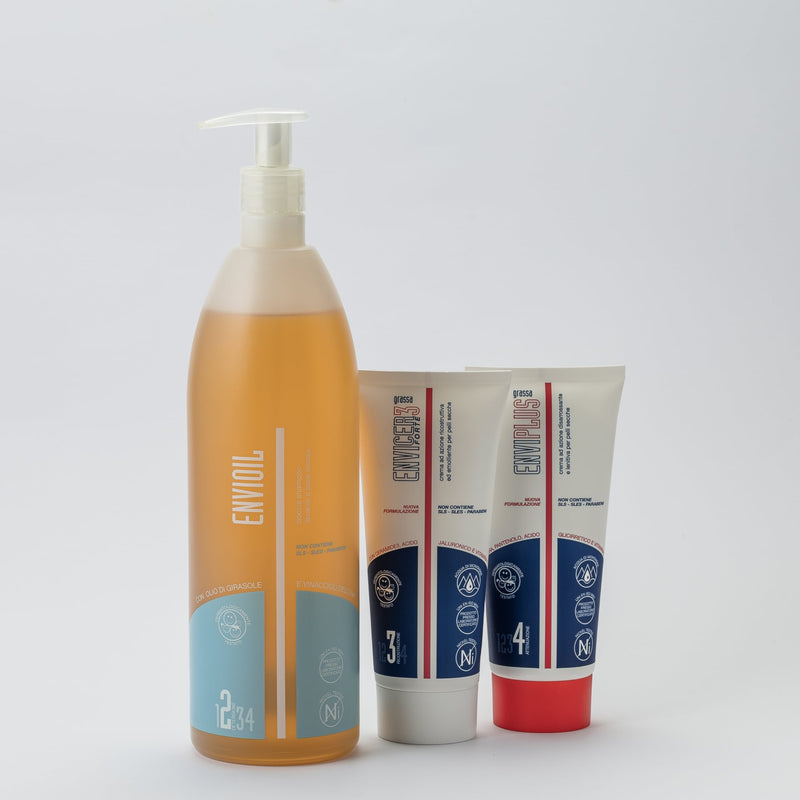Nuovo set: Olio Detergente e Creme Grasse per Pelle Atopica – frontale