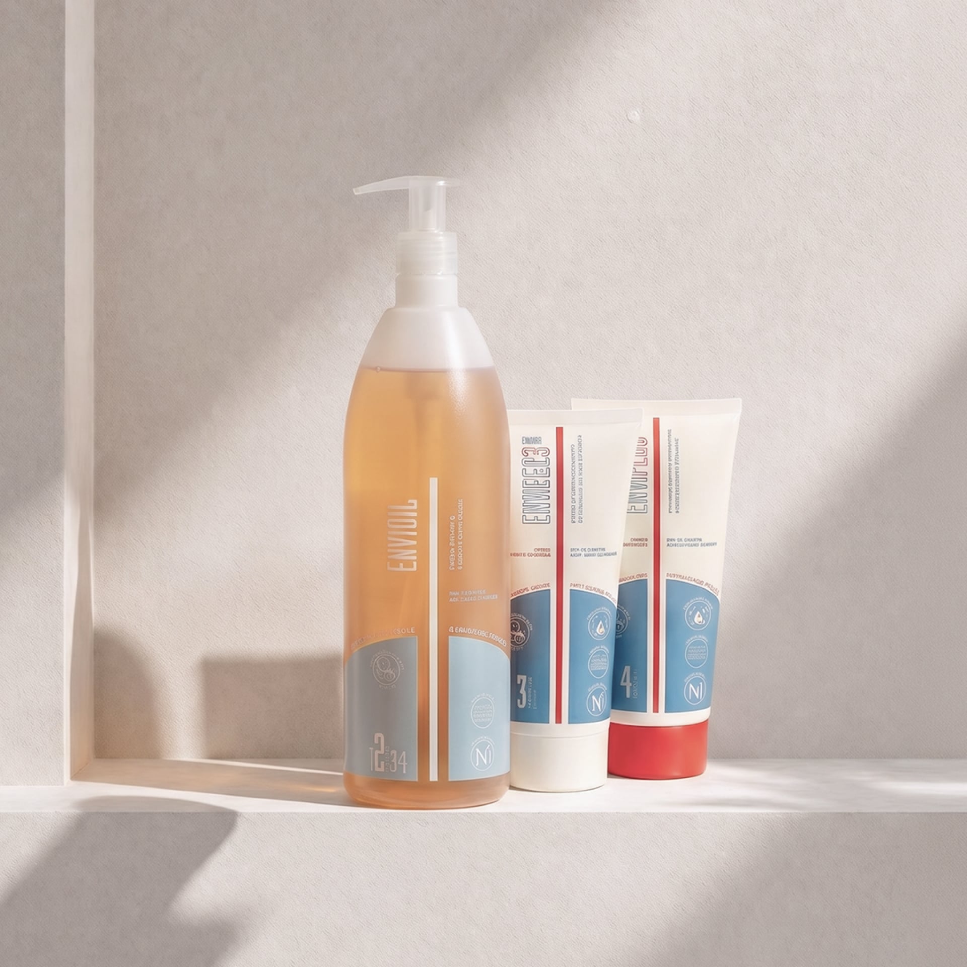 Nuovo set: Olio Detergente e Creme Magre per Pelle Atopica – flacone in uso